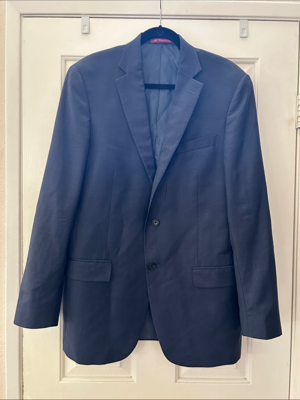 Hart Schaffner Marx 42L Navy Sport Coat Blazer Made in USA